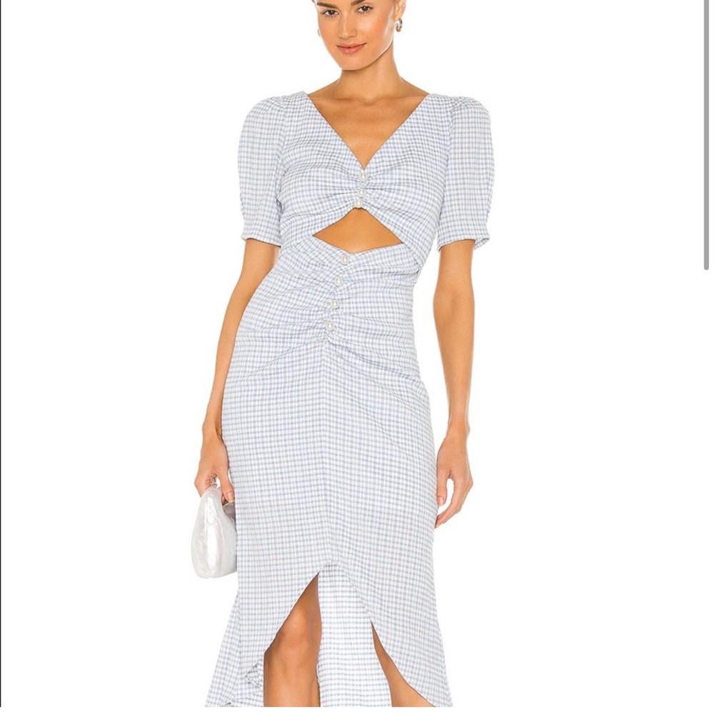 NWT Song of Style Lena dress in Blue and White